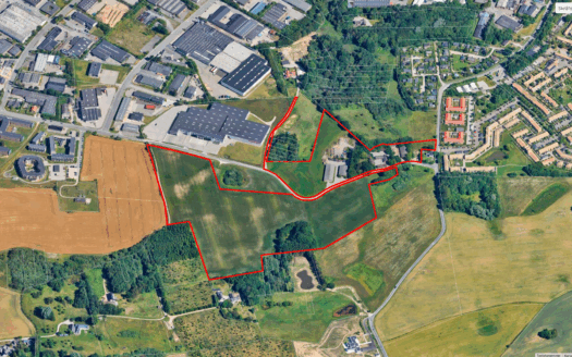 55,8 ha landbrug i Tranbjerg nær Aarhus med udviklingspotentiale